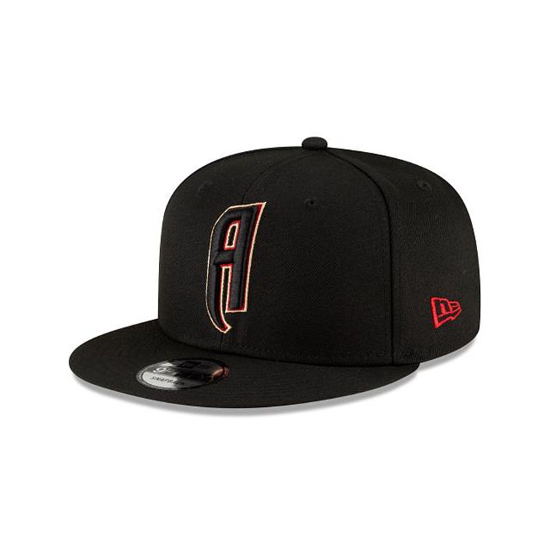 MLB Arizona Diamondbacks Ligature 9Fifty Snapback (AFM9353) - Black New Era Caps